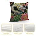 thumbnail image 4 of Nawypu Chinoiserie Animal Dragon Pillow Covers,Chinoiserie Pillow Covers Outdoor Decorative Pillow Covers for Couch Bed Sofa Cushion Farmhouse Pillowcases, 4 of 5