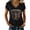 Black, variant on 250 Years America Shirt for Women, 1776-2026 Freedom Graphic Tee, V Neck Short Sleeve Relaxed Fit Top for Independence Day July 4th