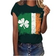 thumbnail image 5 of Ruimatai Women's Casual St. Patrick's Day Graphic T-Shirt, Short Sleeve Crew Neck Comfortable Loose Fit Top for Everyday Wear, 5 of 7