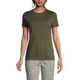thumbnail image 3 of Lands' End Women's Petite Relaxed Supima Cotton T-Shirt, 3 of 3