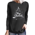 thumbnail image 2 of RKSTN Blouses pour Femmes Mode Décontractée Imprimé de Noël Col Rond Manches Longues Amples Blouses pour Femmes Habillées Décontractées, 2 of 5