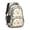 Dog and Pool, variant on Cat and Dog Paw Print White Pattern Cute School Backpack Bag with Padded Back and Adjustable Shoulder Straps 16.9 X 12.6 X 5.9 Inches