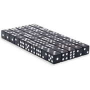 Regal Games - 6-Sided Urea Game Dice Set - Standard 16mm Size - 50 Count - Black - Perfect for Group Events, Bulk Buying