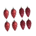 thumbnail image 4 of 8 Pieces Christmas Tree Decorations with Cone Pendant, Christmas Decoration Red B, 4 of 9