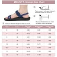 thumbnail image 6 of MEGNYA Hiking Sandals for Women, Comfortable Walking Flip Flop Sandals with Arch Support, Athletic Sandals with Hook and Loop Straps for Beach Vacation Adventure, 6 of 6