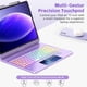 thumbnail image 4 of Funda con teclado táctil FUWANG para iPad Air 13" M3 M2 morado, 4 of 8