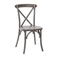 thumbnail image 3 of Emma + Oliver 2-Pack Hand Stained Grey X-Back Chair, 3 of 14