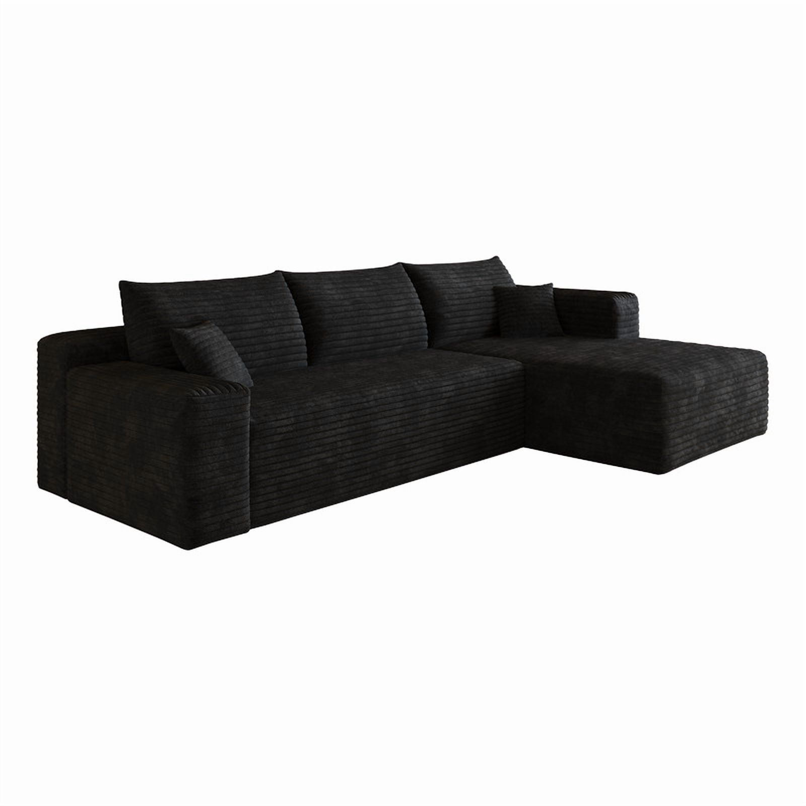 103" Cloud Sectional Sofa, Modern L-Shaped Modular Couch with Chaise Lounge, Minimalist Comfort Deep Seat Sofa for Living Room, Apartment, Bedroom, No Assembly Required