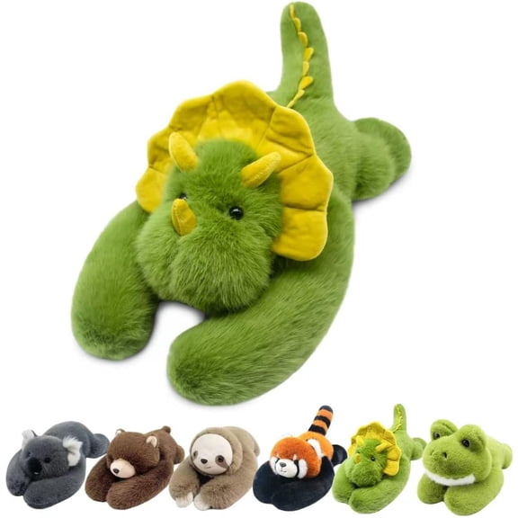 11.82 inch 0.88IB Huggable Stuffed Plush,Durable Weighted Arm Stuffed Animal,Cute Soft Pillow Birthday Gifts for Kids Girls Boys, Room Decor(Dinosaur)