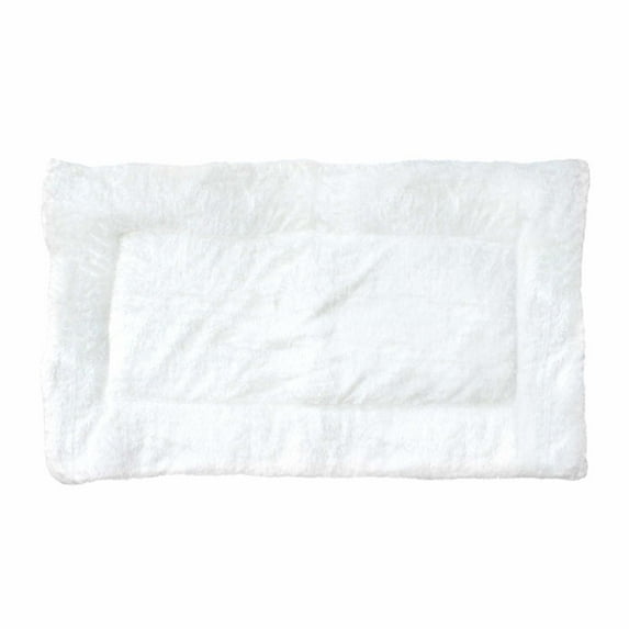 Downtown Pet Supply Dog Crate Mat, Washable Dog Bed, White/Oatmeal, XL