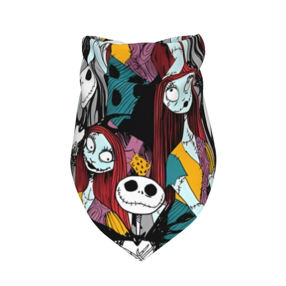 Gokiu The Nightmare Before Christmas for Dog Bandana 1 Pack Premium Durable Triangle Scarf Washable Dog Bandana Boy Birthday Suitable for Neutral Large Dogs