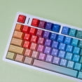 thumbnail image 5 of Teclas PBT Cherry con Degradado Arcoíris para Teclado Mecánico, Laterales Brillantes, Doble Grabado en Inglés., 5 of 5