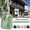 thumbnail image 3 of Canvas Tote Bag for Women with Zipper Mini Tote Bags with Water Bottle Pocket Shoulder Handbag for College Work Gray, 3 of 5
