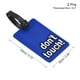 thumbnail image 2 of Equipaje Etiqueta, PVC Identificador Tarjeta Soporte Etiqueta, No Tocar Patrón Viaje Bolso Etiqueta con Ajustable Correa para Equipaje Maleta, Azul Paquete de 2, 2 of 5