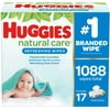 Huggies Natural Care Baby Wipe Refill, Refreshing Clean (1,088 Ct)