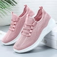thumbnail image 3 of longantii Womens Slip On Running Shoes Breathable Walking Shoes Lightweight Gym Workout Shoes Non Slip Fashion Sneakers Pink, 3 of 5