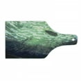 thumbnail image 1 of Fantasy World Cutting Board, Underwater World with Tree Branches Stones Waves and Reflection of Sun Digital Art, Tempered Glass Cutting and Serving Board, Wine Bottle Shape, Green, by Ambesonne, 1 of 1