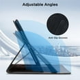thumbnail image 5 of Case for Samsung Galaxy Tab A9+/ A9 Plus 11 inch 2023 SM-X210/ X215/ X216, Magnetic Clasp Stand Premium PU Leather Case with Pen Holder for Galaxy Tab A9 Plus Tablet Case,Black, 5 of 9