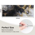 thumbnail image 5 of Black White Gold Marble Pattern Kitchen Rug Mat,Kitchen Runner Rugs Non Skid Washable,Decorative Kitchen Floor Mats for Kitchen,Sink,Laundry,17"X47", 5 of 5