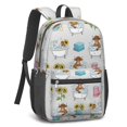 thumbnail image 2 of Highland Cow and Bathtub Print 17" School Backpacks for Teens,Waterproof Oxford Fabric,S-Shape Padded Straps for School,Travel,Hiking,Camping, 2 of 6