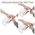 thumbnail image 3 of Unique Bargains Arm Rest for Nails Tech Foldable Hand Stand for Nail Tech Nail Arm Rest Manicure Nail Arm Rest with Bracket for Nail Salons Technician White, 3 of 7