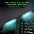 thumbnail image 3 of Eureka Ergonomic 55 Inch  Black Gaming Computer Desk with RGB Lights, 3 of 7