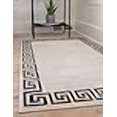 thumbnail image 3 of Unique Loom Tapis Design de Bordure Athens 5' x 8' Rectangulaire Beige/noir, 3 of 4