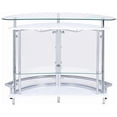 thumbnail image 2 of Bowery Hill Contemporary Home Bar Unit with Clear Acrylic Front in White, 2 of 2