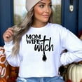 thumbnail image 3 of Mom Wife Witch Halloween Sweatshirt for Mom, 3 of 9