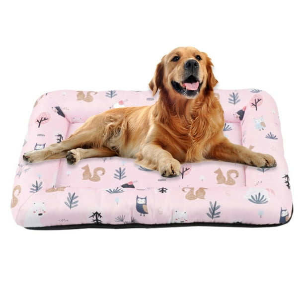 Large Dog Bed Crate Pad Mat Machine Washable Pet Bed with NonSlip