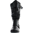 thumbnail image 3 of Forever Link Women's Klein-80 Round Toe Slouchy Bank Boot with Buckle Accent, 3 of 4
