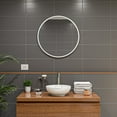 thumbnail image 5 of ALFI brand ABC905 White 15" Round Vessel Bowl Above Mount Ceramic Sink, 5 of 10