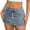 Light Blue, variant on XDZJLR Mini Denim Skirt Women Jean Skirts Washed Denim Bodycon Skirt High Stretch Elastic Slim Fit Short Skirt Light Blue Xs-Xl