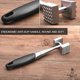 thumbnail image 3 of Meat Tenderizer, Dual-Sided Nails Meat Mallet, Meat Hammer Used for Steak, Chicken, FishMeat Pounder With Rubber Comfort Grip Handle, 8.8 inches Meat, 3 of 5