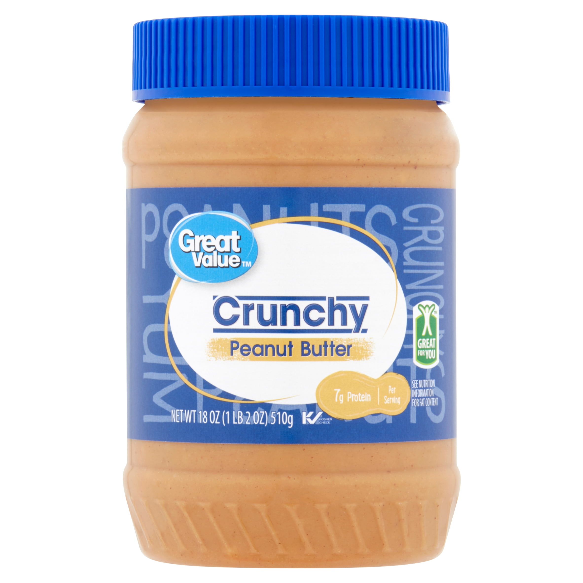 Great Value Crunchy Peanut Butter 18 ounces