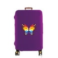 thumbnail image 1 of Luggage Cover Suitcase Protector In 18-32 Inch Trolley Case Rainbow Butterfly Pattern Thicken Elasticity Anti-Scratch Dust Cover purple S, 1 of 6