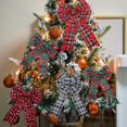 thumbnail image 4 of YISITIAN 4 Rolls Christmas Ribbon, Plaid Webbing for Holiday Gift Wrapping, DIY Fall Crafts and Christmas Tree Decorations AZ1014-4685, 4 of 6