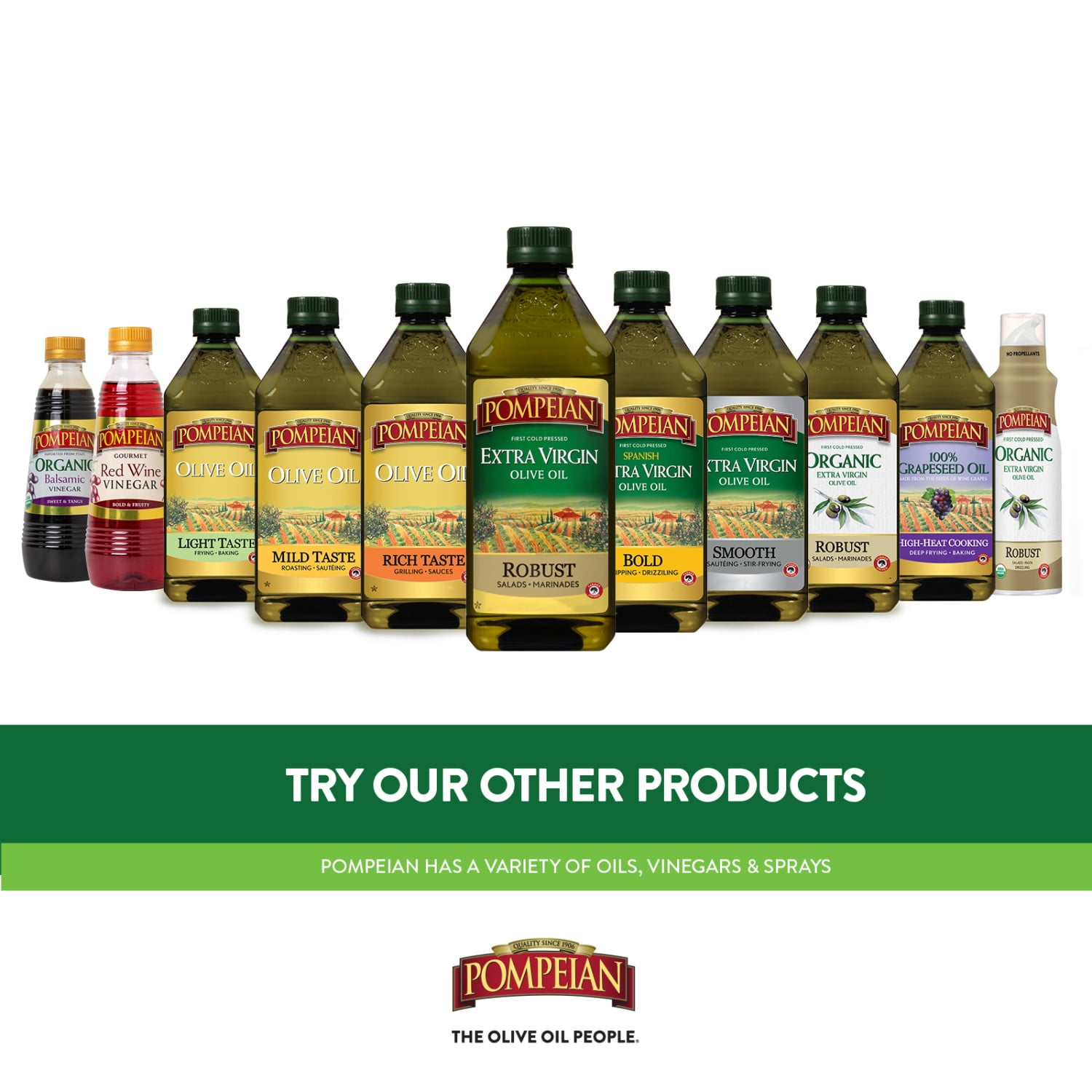 (6 pack) Pompeian Organic Robust Extra Virgin Olive Oil - 16 fl oz