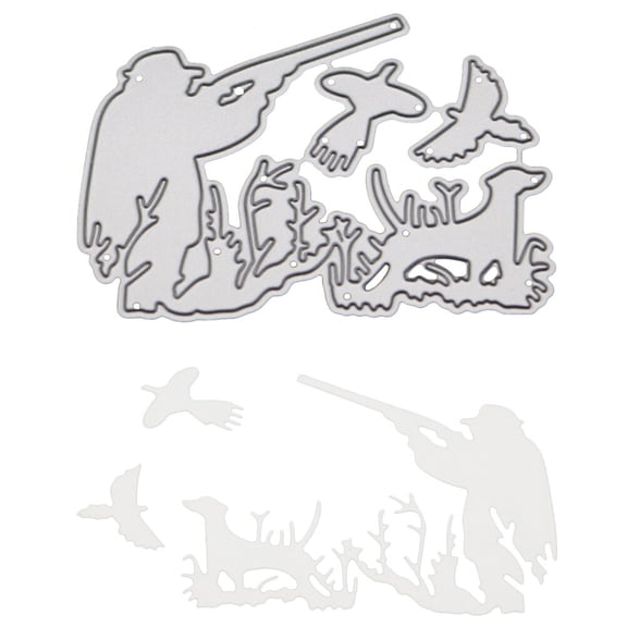 KALLORY DIY Metal Embossing Stencil Template 1 Set Cutting Dies For Album Scrapbooking Paper Art Craft Decor Hunting