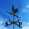 thumbnail image 3 of Classic European Style Weather Vane, Farm Scene, Garden Stake, Weather Vane, Wind Direction Indicator , , Black, 3 of 8