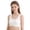 White, variant on Girls Sports Bra Secure Coverage Stretchy Pull-On Underwire Free Bra Training Bras for Girls