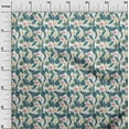 thumbnail image 3 of oneOone Cotton Silk White Fabric Tropical Leaf Sewing Craft Projects Fabric Prints By Yard 42 Inch Wide, 3 of 5