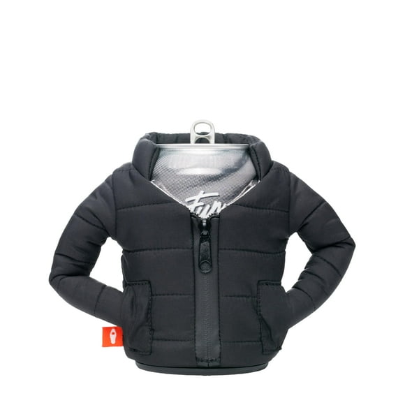 Enfriador para Latas Puffin The Puffy Chaqueta Aislada 355 mL Negro