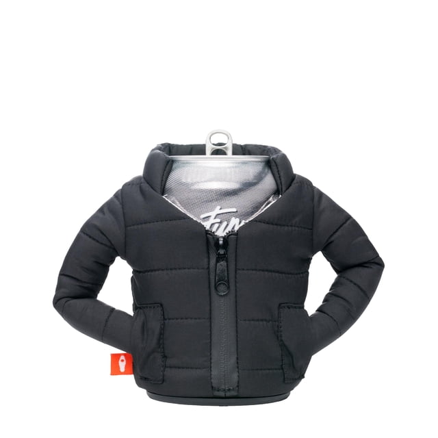 Enfriador para Latas Puffin The Puffy Chaqueta Aislada 355 mL Negro