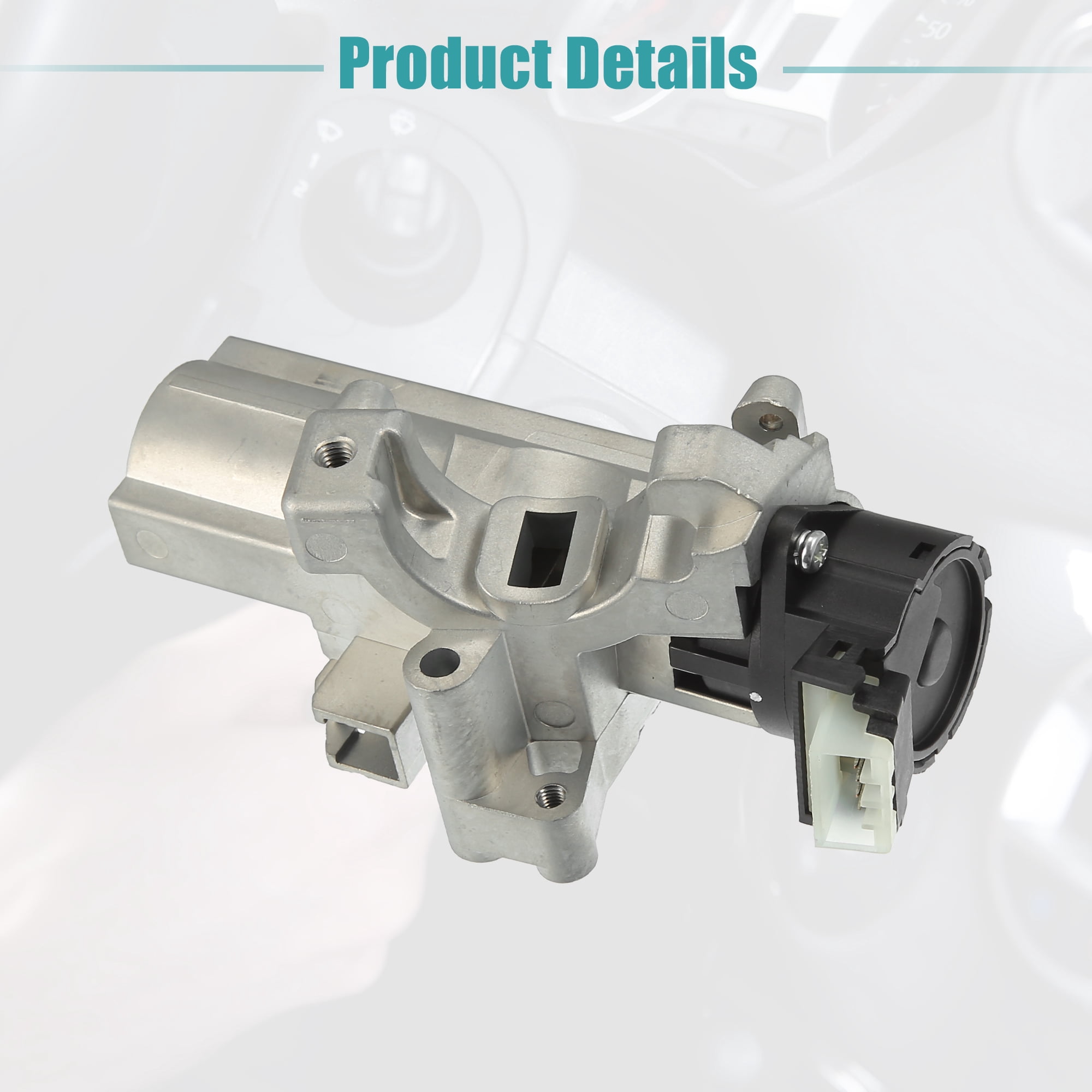 Unique Bargains Ignition Switch Cylinder Lock Assembly for Chevrolet Colorado 2004-2012 15795321 Silver Tone