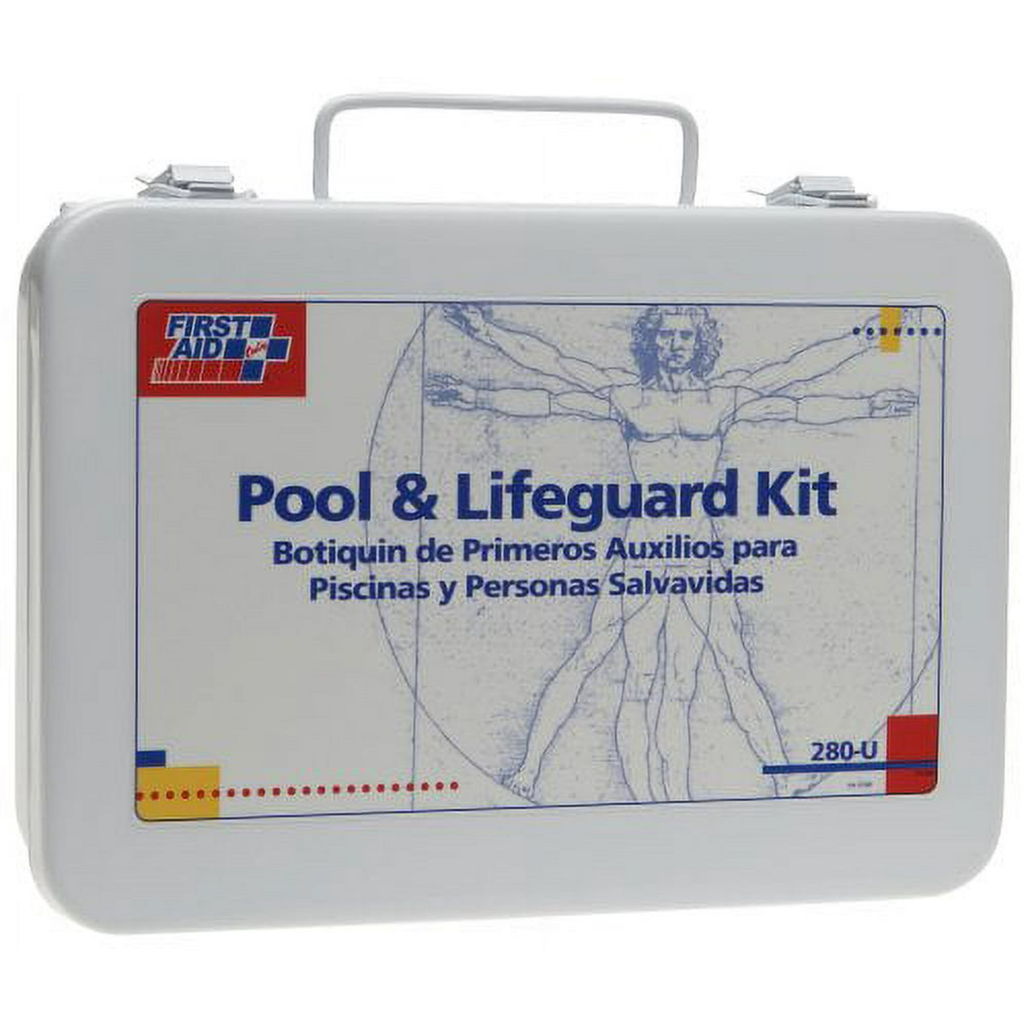 First Aid Kit and Housing, Metal 100 Components, 25 People Served 280-U/FAO