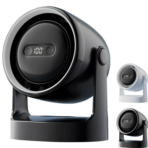 3-In-1 Led Light & Built-In Aromatherapy Diffuser Silent Mini Fan, Silent Desktop Fan with 3 Speeds, for Office, Home, Travel