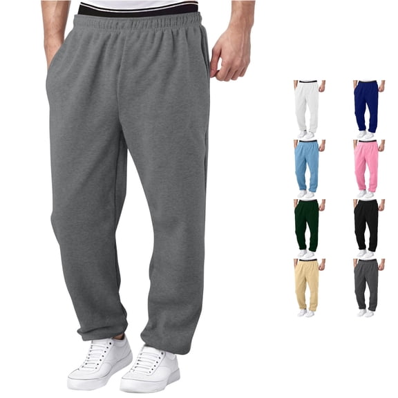 CUZIBR Boys Loose Straight Leg Sweatpants Joggers Elastic Waist Loose Fit Trousers For Kids Big Boys Athletic Casual Relaxed Fit Outdoor Walking Comfortable Baggy Trousers ,Grey,13-14 Years