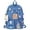 Style 2 - Dark Blue, variant on Kawaii Backpack for School, Cute Backpack with Kawaii Accessories Cartoon Brooch Pins and Stuffed Animal Pendant