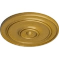 thumbnail image 3 of 54"OD x 4 7/8"P Large Classic Ceiling Medallion (Fits Canopies up to 13 1/2"), Hand-Painted Iridescent Gold, 3 of 6